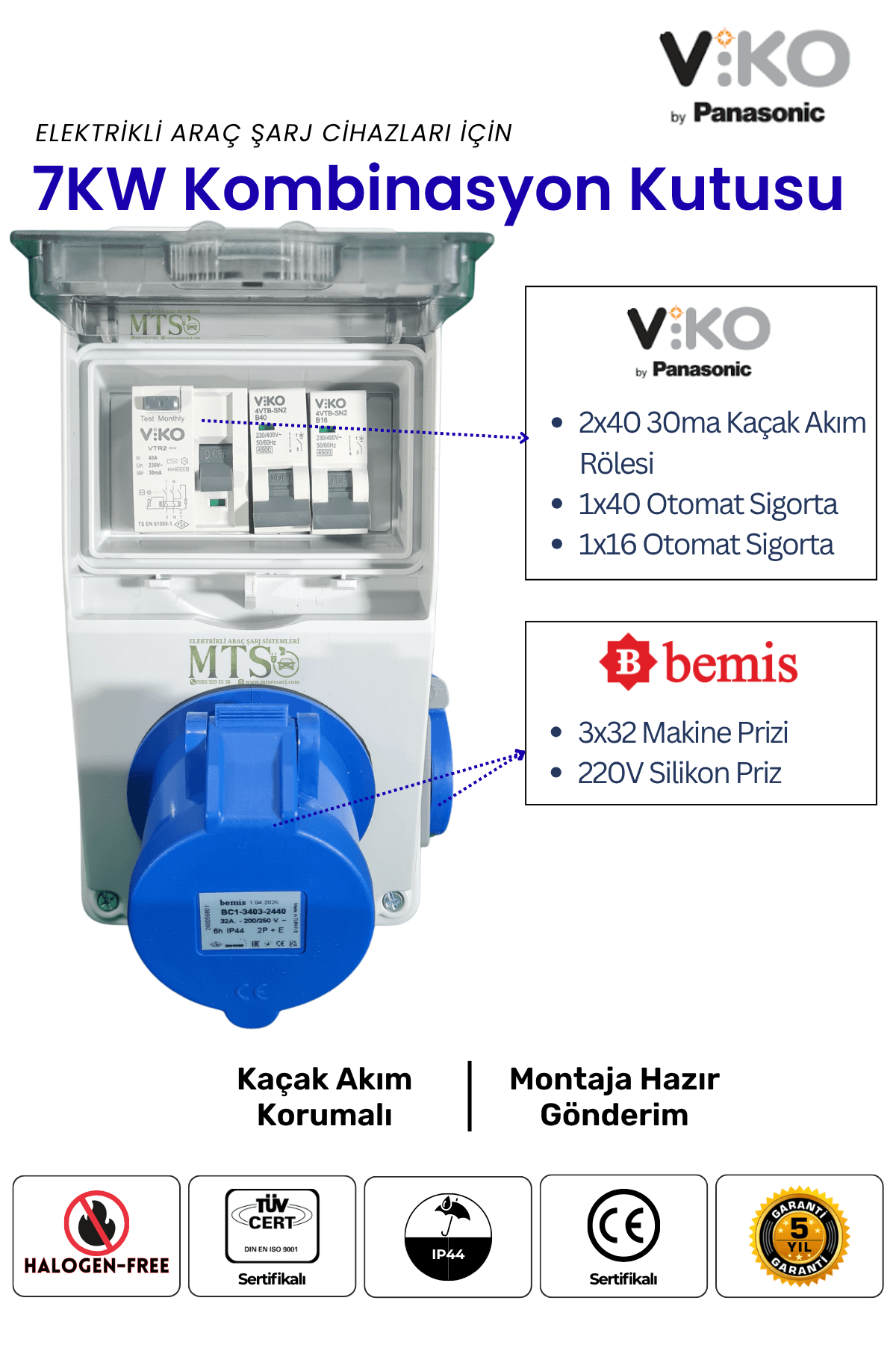 7KW Kombinasyon Viko 3 7KW Viko Kombinasyon Kutusu