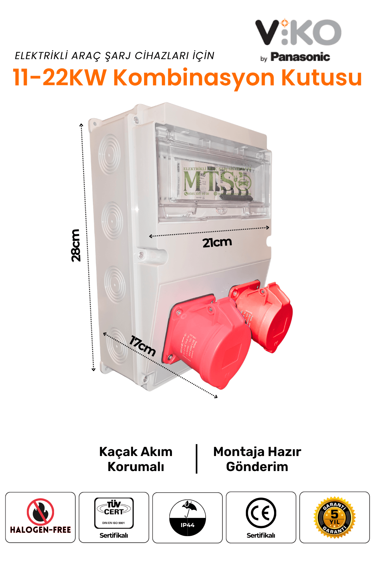 11-22KW Röleli Kombinasyon Viko 3 2'li Viko Kombinasyon Kutusu 11Kw-22Kw