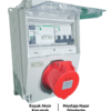 11KW Schneider Kombinasyon Kutusu Kaçak Akım Röleli