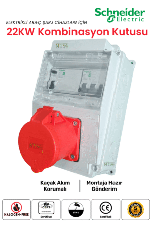 22KW Schneider Kombinasyon Kutusu Kaçak Akım Röleli
