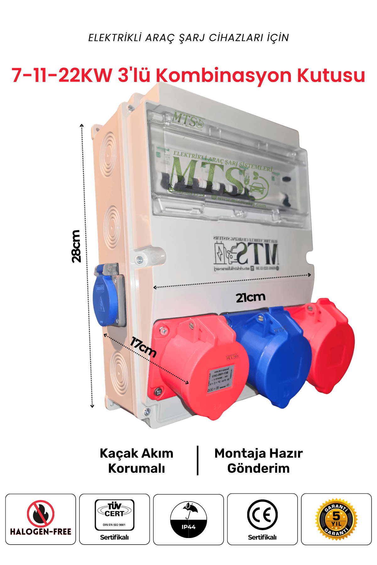 3'lü Kombinasyon Schneider 4 3'lü Schneider Kombinasyon Kutusu 7Kw-11Kw-22Kw