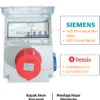 (MTS) 1200x1800 11KW Röleli Kombinasyon Siemens 11KW Siemens Kombinasyon Kutusu Kaçak Akım Röleli