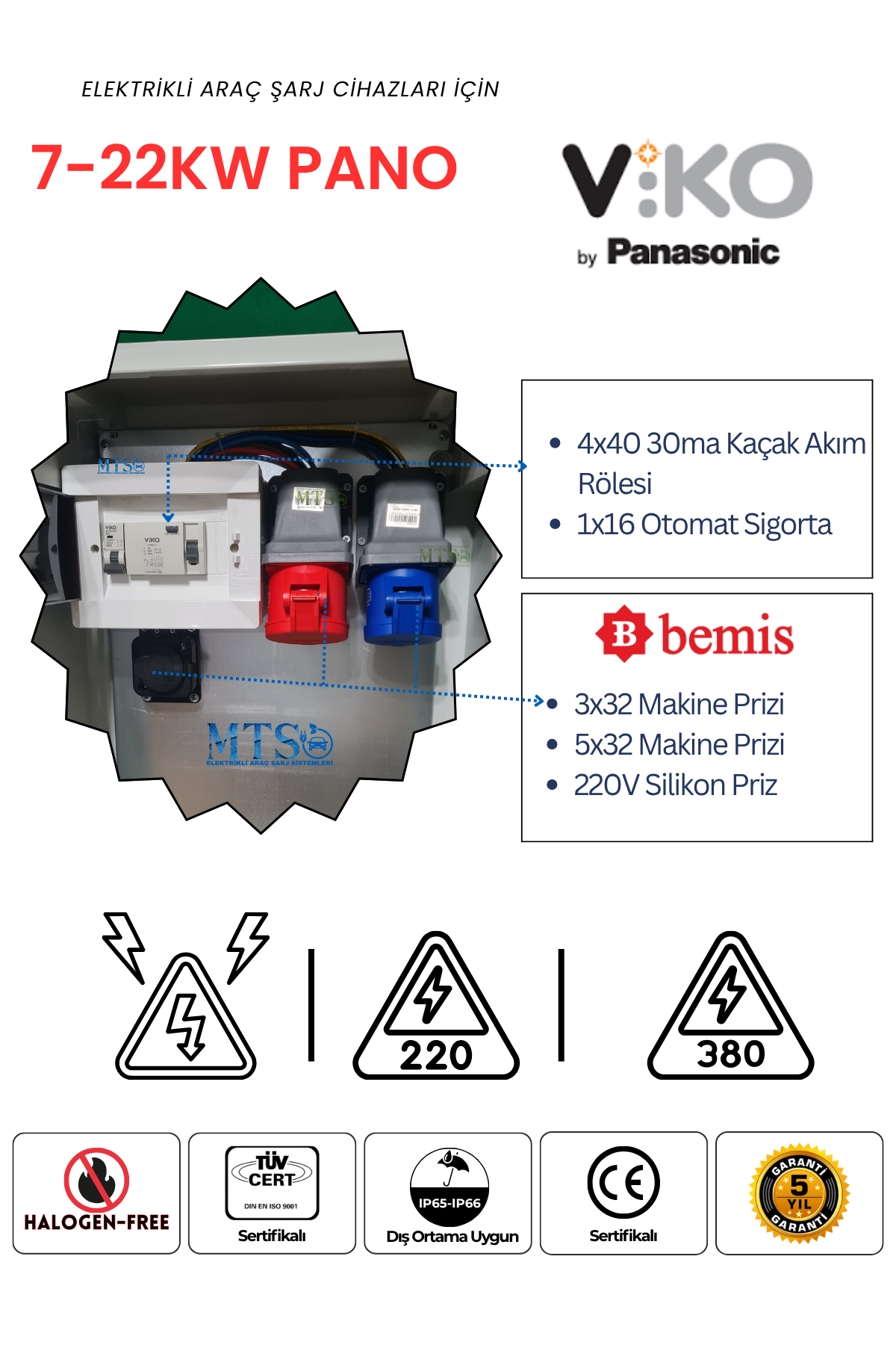 Viko/Panasonic 2'li 7.4Kw - 22Kw Pano